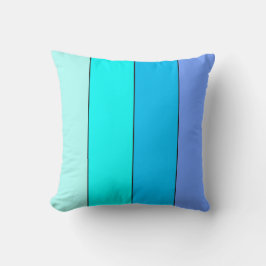 Cojín Decorativo Líneas de color azul neón