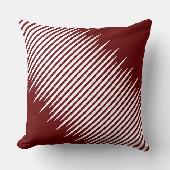 Cojín Decorativo líneas diagonales blancas escalonadas desiguales c (Anverso)