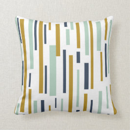Cojín Decorativo Líneas interrumpidas en el patrón moderno de media