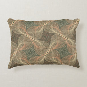 Cojín Decorativo Líneas orgánicas formas geométricas ilusión óptica