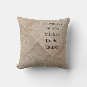 Cojín Decorativo Linen de Faux Beige personalizado