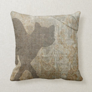 Cojín Decorativo Lino de la lámpara elegante francesa de la siluet