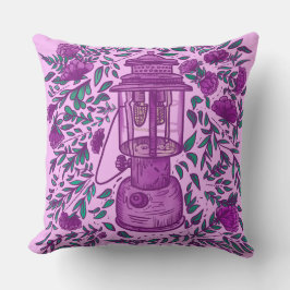 Cojín Decorativo Linterna y flores de época de bonito