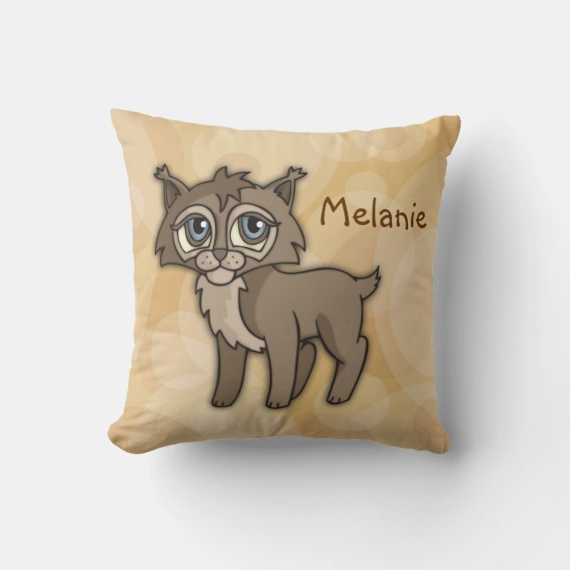 Cojín Decorativo Linx de bebé lindo personalizable (Anverso)