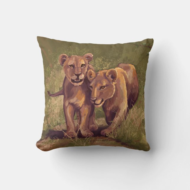 Cojín Decorativo Lion Cubs (Anverso)