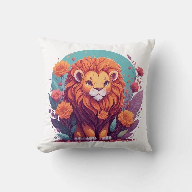 Cojín Decorativo Lion Nursery Art (Anverso)