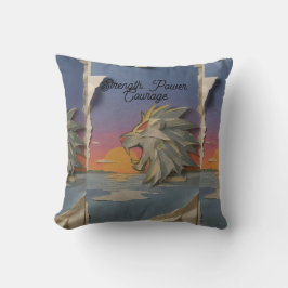 Cojín Decorativo Lion Papercut Decorative Throw Pillow