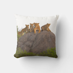 Cojín Decorativo Lionesa Con Cubos, El Serengeti.