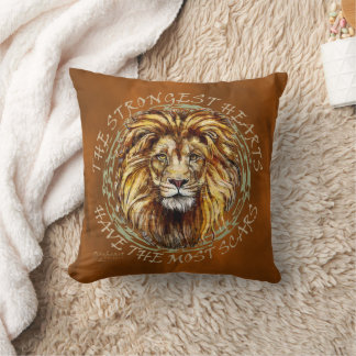 Cojín Decorativo Lionheart La camiseta más fuerte del corazón