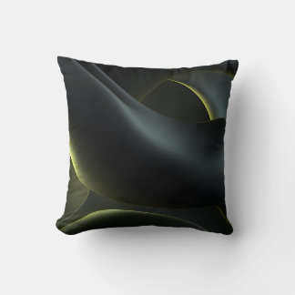 Cojín Decorativo Liquid Chrome Abstract: Dark Iridescence