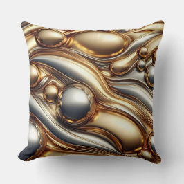 Cojín Decorativo liquid metal look 