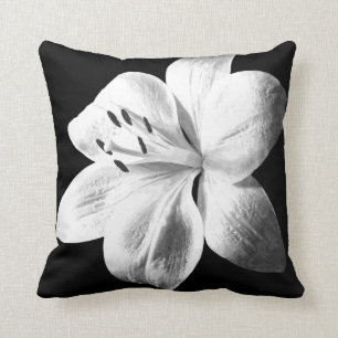 Cojín Decorativo Lirio blanco y negro