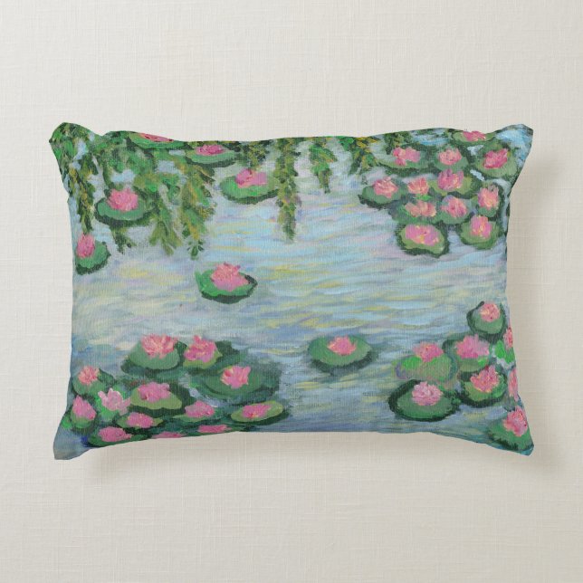 Cojín Decorativo Lirio de agua (Anverso)