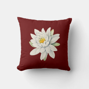 Cojín Decorativo Lirio de agua blanco