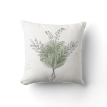 Lirio de los Valles de Arte de Línea Verde Menta P
