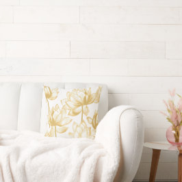 Cojín Decorativo Lirio dorado personalizado