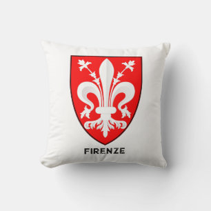 Cojín Decorativo Lirio Florentino Escudo de Armas Arte Refinado