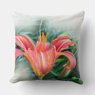 Cojín Decorativo lirio naranja