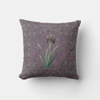 Cojín Decorativo Lirio negro en un tapiz antiguo