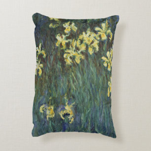 Cojín Decorativo Lirios amarillos por Claude Monet, Arte fino vinta