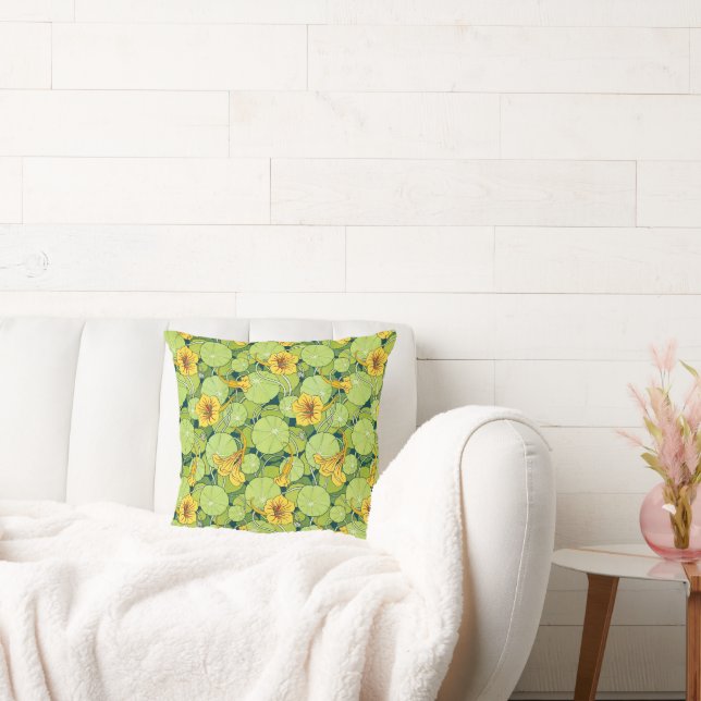 Cojín Decorativo Lirios de agua antiguos (Sofá)