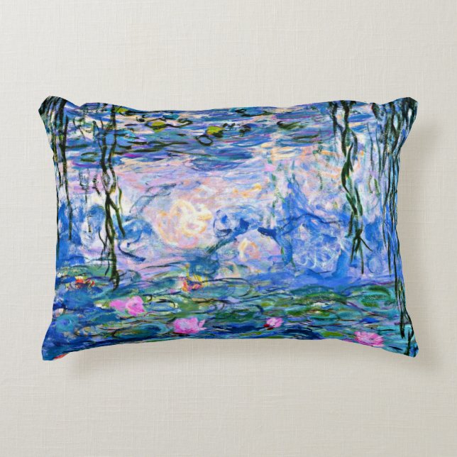 Cojín Decorativo Lirios de agua de Monet (Anverso)