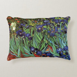 Cojín Decorativo Lirios por Vincent van Gogh, Arte de Jardín Vintag