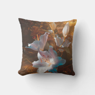 Cojín Decorativo Lirios rosados mágicos - flores