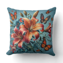 Lirios Tigre con Mariposas