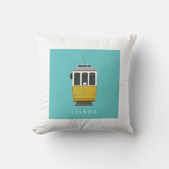 Cojín Decorativo Lisbon Tram Pillow (Anverso)