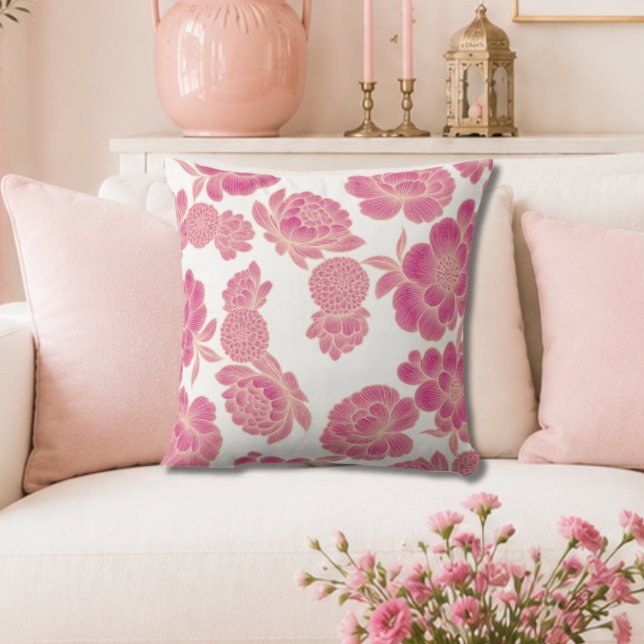 Cojín Decorativo Lise 🌸 Floral Rosa Suave (Subido por el creador)