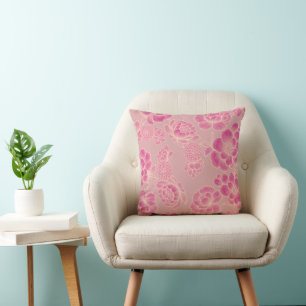 Cojín Decorativo Lise Rosa Suave 🌸 Floral Elegante