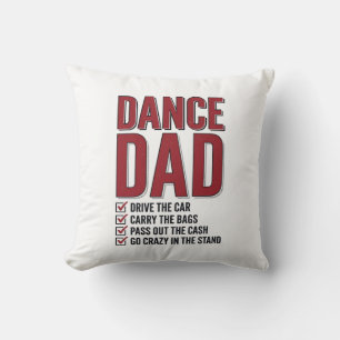 Cojín Decorativo Lista de verificación de Dance Dad Diseño de graba