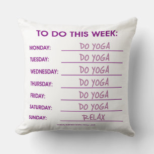 COJÍN DECORATIVO LISTA PARA HACER: YOGA
