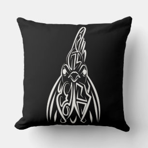 Cojín Decorativo Lista tribal negra y blanca