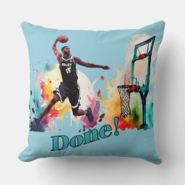 Cojín Decorativo Listo: La última tendencia de baloncesto Slam Dunk