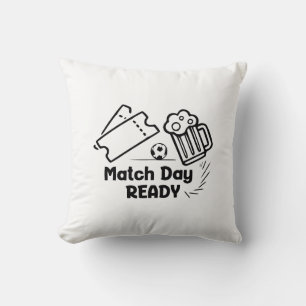 Cojín Decorativo Listo para el día del partido