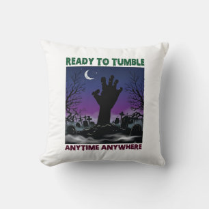Cojín Decorativo Listo Tumbado Mano Zombie Halloween Cementerio Lun