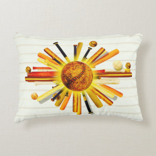 COJÍN DECORATIVO ¡LISTOS PARA EL BATE EL DOMINGO! ALMOHADÓN CON ACE