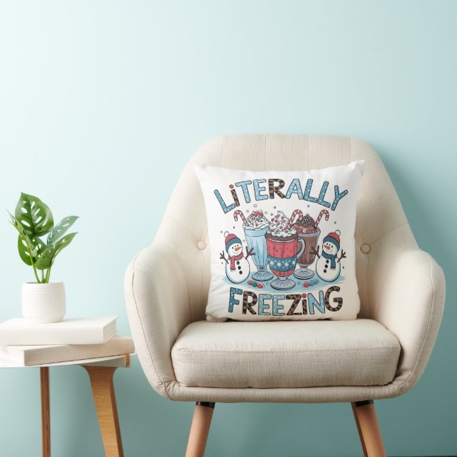 Cojín Decorativo Literally Freezing Christmas Throw Pillow (Silla)