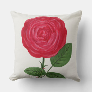 Cojín Decorativo Litografía de rosa antigua, François-Frédéric Grob