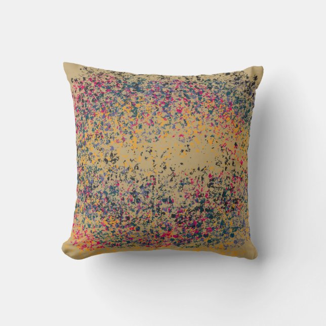 Cojín Decorativo Litros retro coloridos #2 (Anverso)