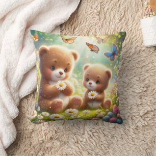 Cojín Decorativo Little Bears Daisies 2