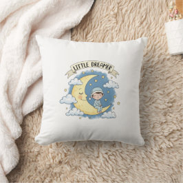 Cojín Decorativo Little Dreamer Sleeping on Moon - Throw pillow