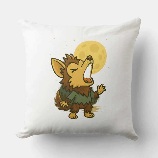 Cojín Decorativo Little Howling Werewolf (Anverso)