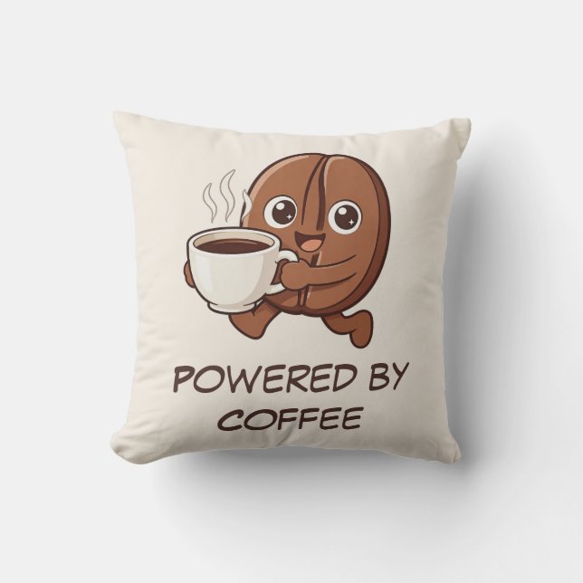 Cojín Decorativo Little Kaka: con el poder del café (Anverso)