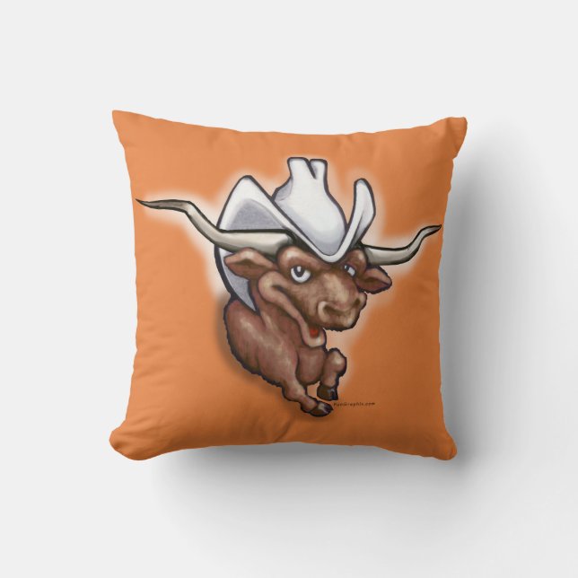 Cojín Decorativo Little Longhorn (Anverso)