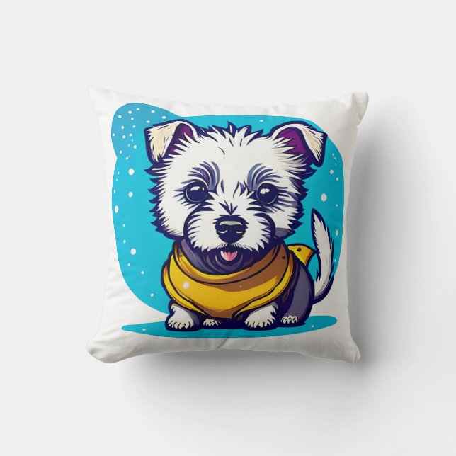 Cojín Decorativo Little Westie (Anverso)