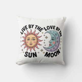 Cojín Decorativo Live by the Sun Love by the Moon Retro Tote Bag