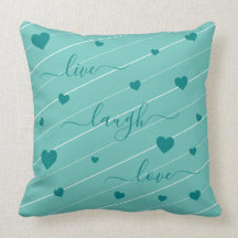 Cojín decorativo Live Laugh Love Hearts